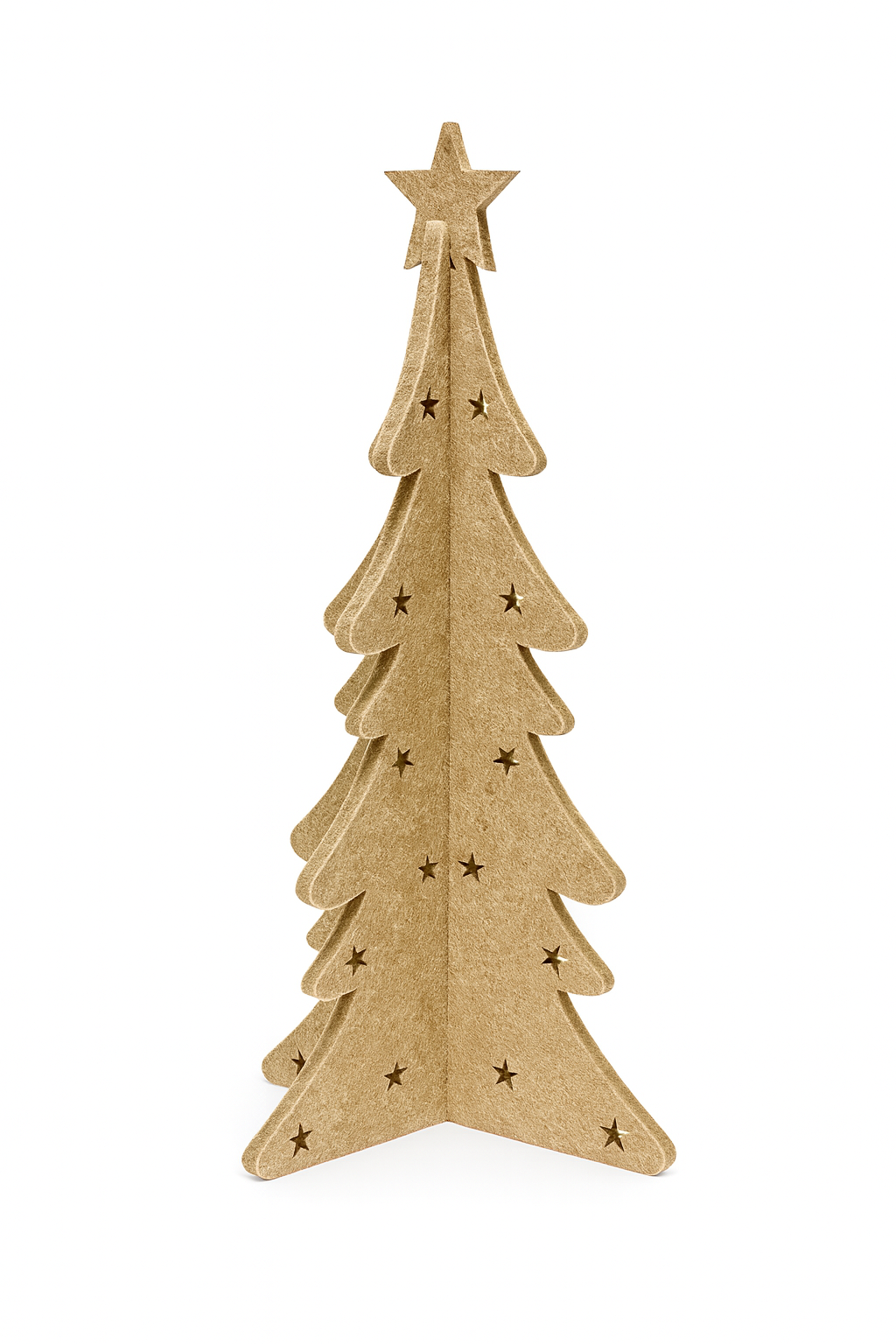 🎄 Árbol de Fieltro con Estrellas – 40 cm | NORDLYS