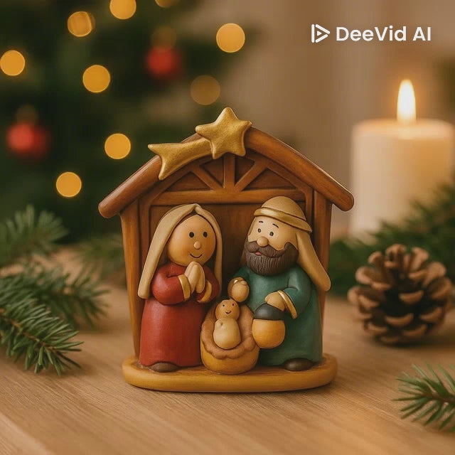 Sagrada Familia Infantil – Figura Decorativa 12 cm | NORDLYS